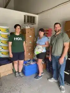 Haywood Community College & Chamber Staff volunteer for post flood relief efforts.